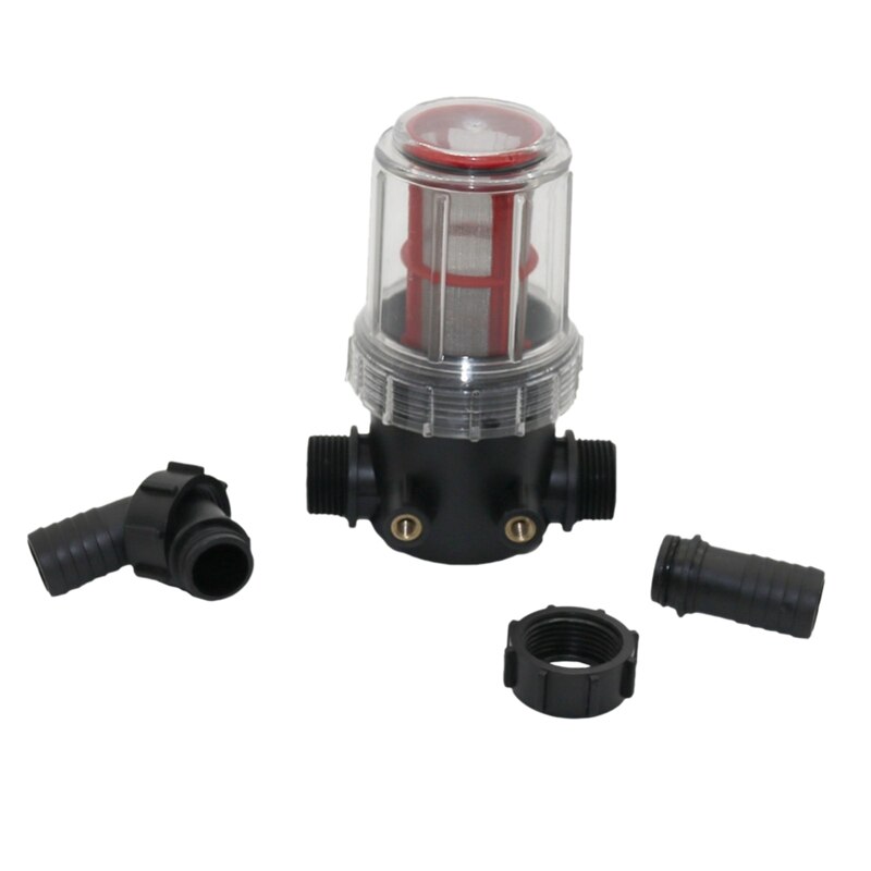 20MM 50 Mesh Stainless Steel Large Flow Visible Filter Transparent Water Pipe Pre-Filter Garden Irrigation Agriculture Tool