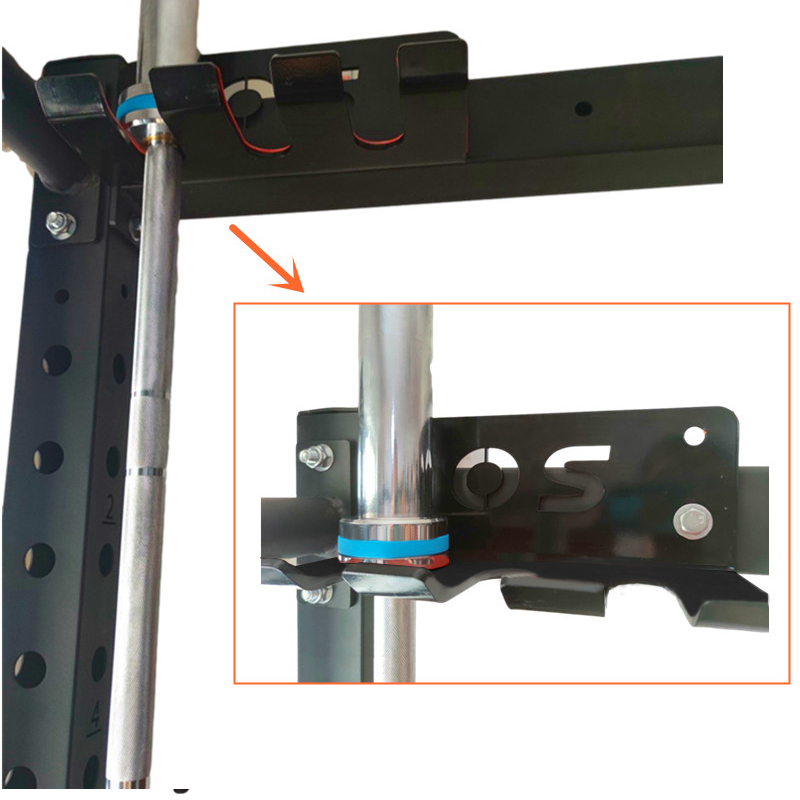 Multifunctional Wall-Mounted Barbell Rod Storage Rack Home Barbell Bar Holder Bracket Heavy-duty Gym Hanging Barbell Frame