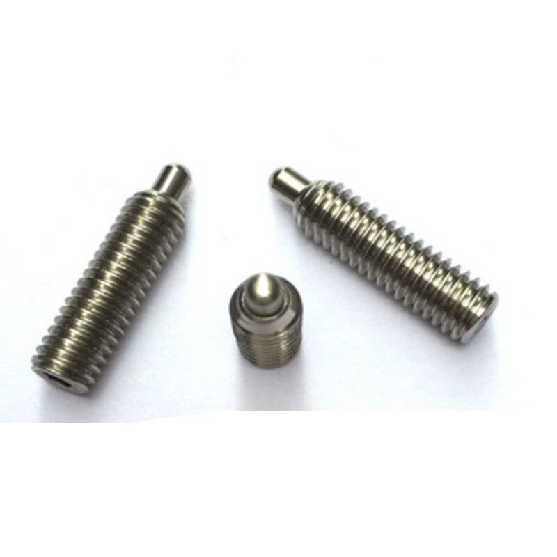 5PCS Spring plungers,threaded-with pin, M3 M4 M5 M6 M8 M10 304 Stainless Steel