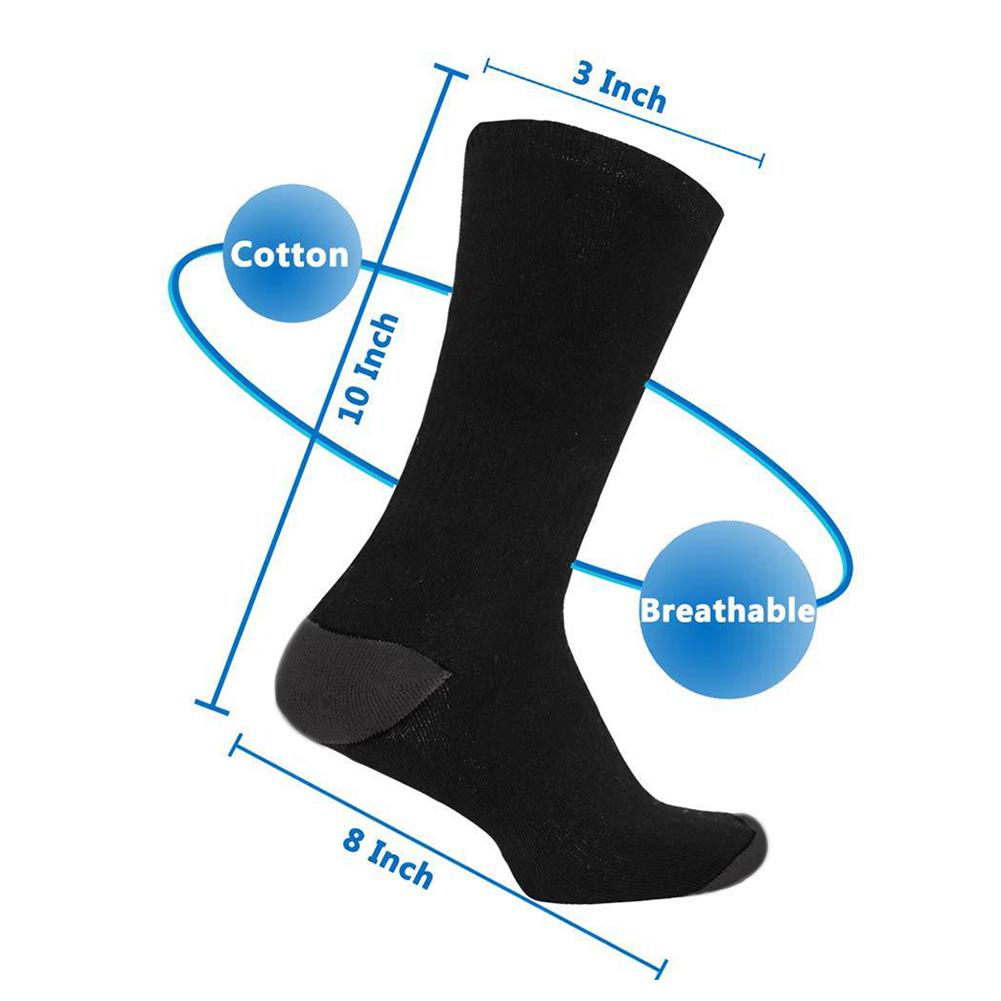 3.7V électrique chaussettes chauffantes batterie au Lithium 3-niveaux de température pieds thermique hiver réchauffeur extérieur ski chaussettes chauffantes