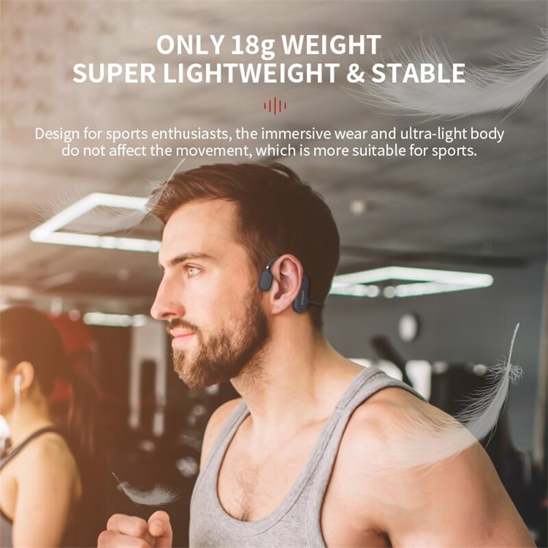 SHODA Openear Duet Bone Conduction Headphones Sports Headphones Bass IPX5 Waterproof Wireless Earphone Headset