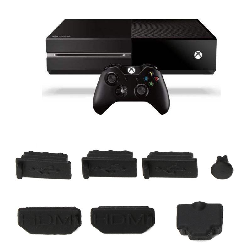 7Pcs kit di custodia antipolvere per tappo antipolvere in Silicone con tappo antipolvere per xbox one X Console di gioco Dropshipping
