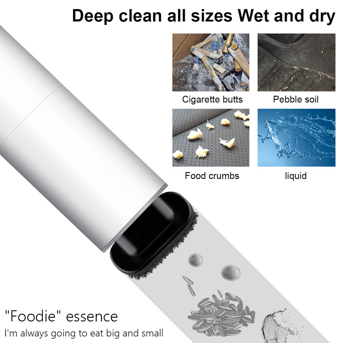 Mini 7000PA 120W with Wire Rechargeable Car Vacuum Cleaner Portable Handheld Car Vacuum For Car Home Computer Cleaning