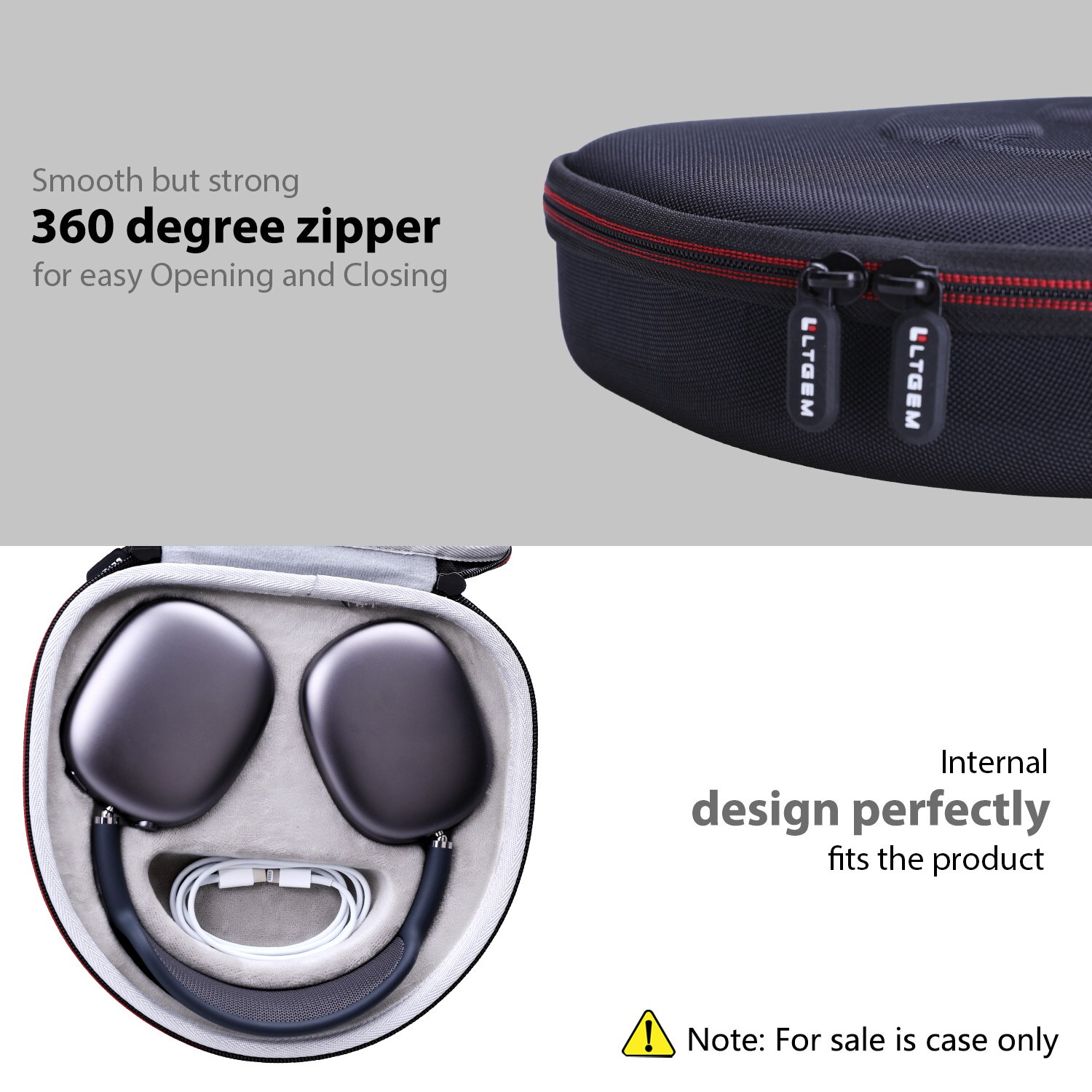 Ltgem Waterdichte Eva Hard Case Voor Apple Airpods Max