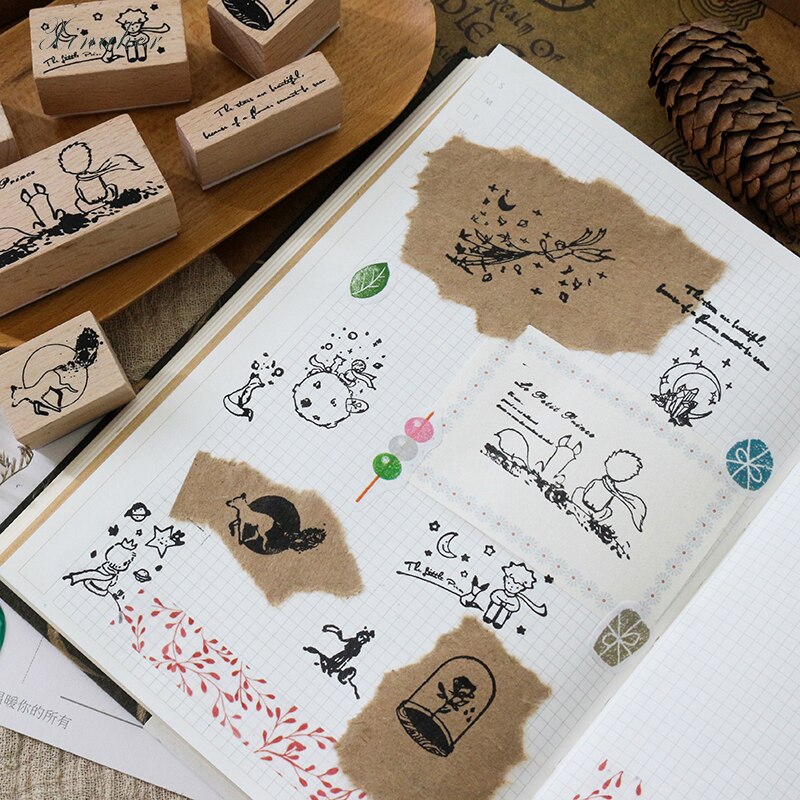 1 Set Vintage Poetry of Plants Travel stamp DIY wooden rubber stamps for scrapbooking stationery scrapbooking standard stamp