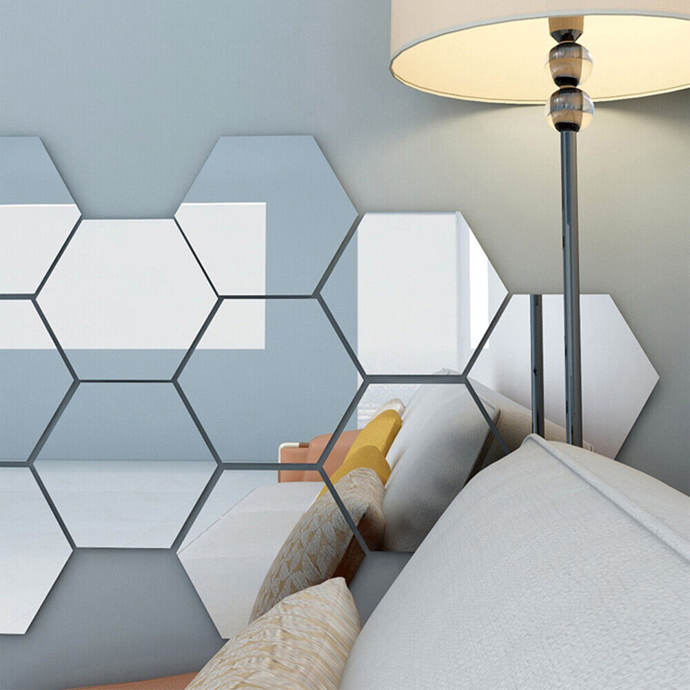 Pegatina de pared PET de 0,1 MM de espesor, película adhesiva para decoración de baño, espejo de pared artesanal, pegatina de pared suave, pegatinas de espejo
