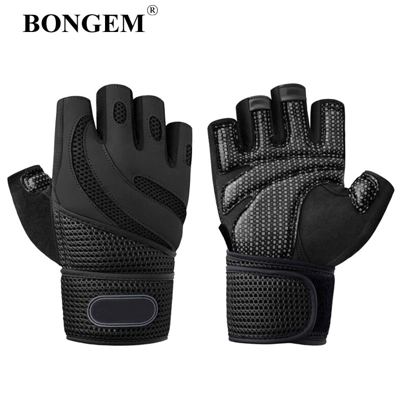 Fitness Gloves Men Women Half Finger Breathable Dumbbell Training Horizontal Bar Gym Palm Protection Enhance Grip