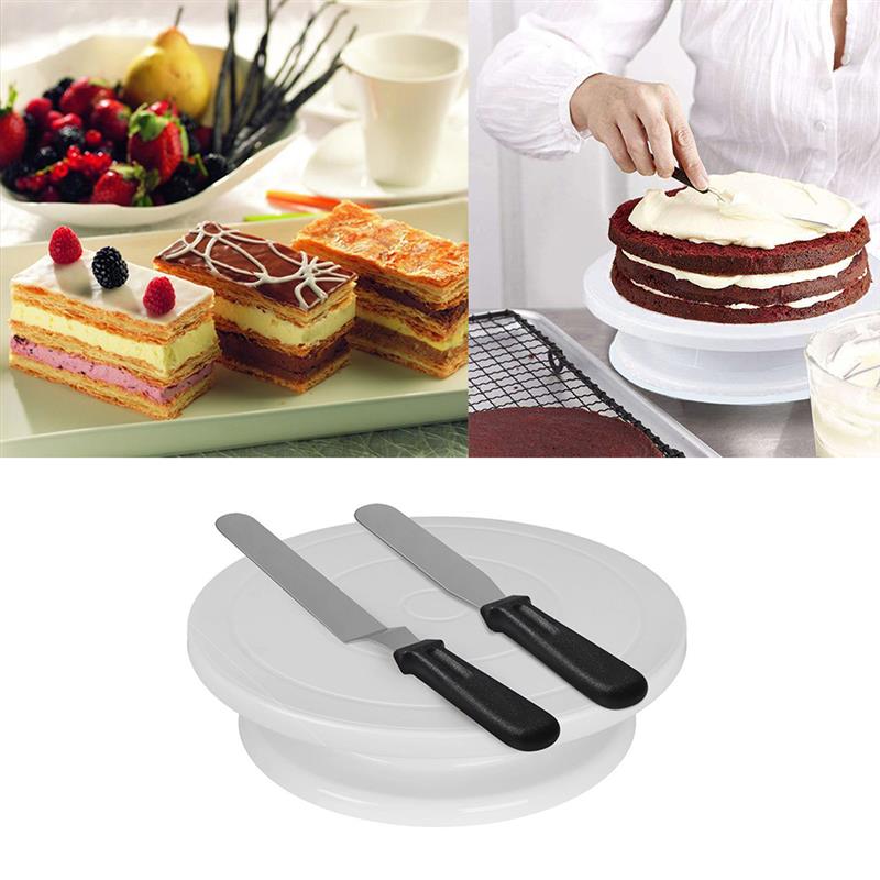 Cake Decorating Kit Bakeware Accessories Cake Turntable Set Pastry Tube Fondant Tool Kitchen Dessert Baking Pastry Supplies