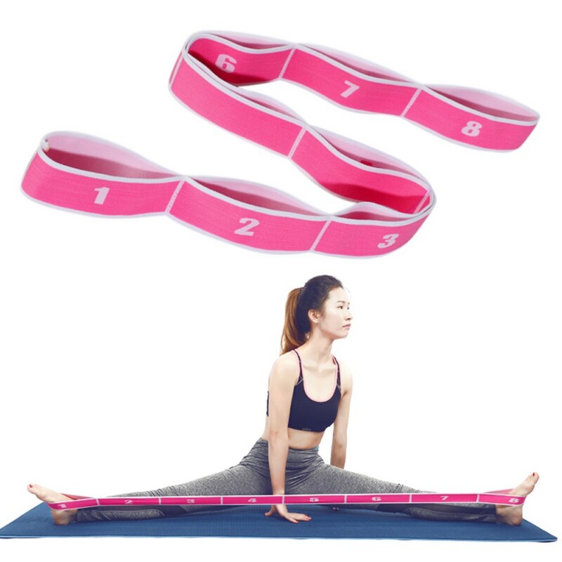 Bande de traction de yoga en nylon et latex, réglage de la force à plusieurs niveaux, yoga, pilates, gym, fitness, exercice, bande élastique multifonctionnelle