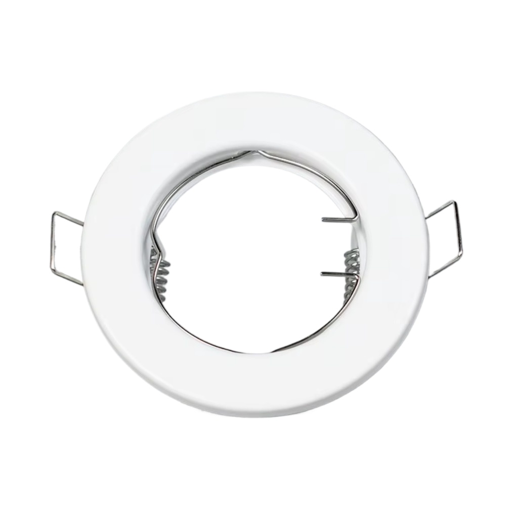 2/4/10 stk. metal hvid/sort  gu10- rammet indbygget belysningsarmatur med fast spotlighthus, moderne aluminiumslegering