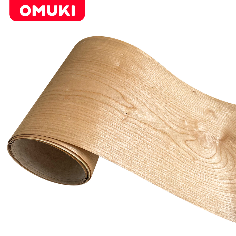 OMUKI Naturalny fornir brzozowy Cienkie kawałki drewna Ręcznie robione DIY Odnowione meble Drzwi Głośniki gitarowe Drewniane rękodzieło