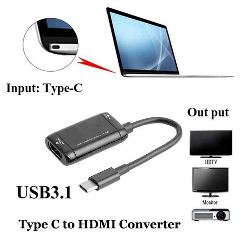 Type-C Hdmi Converter Kabel USB3.1 Mhl Adapter Voor Android Telefoon Tabletten NC99