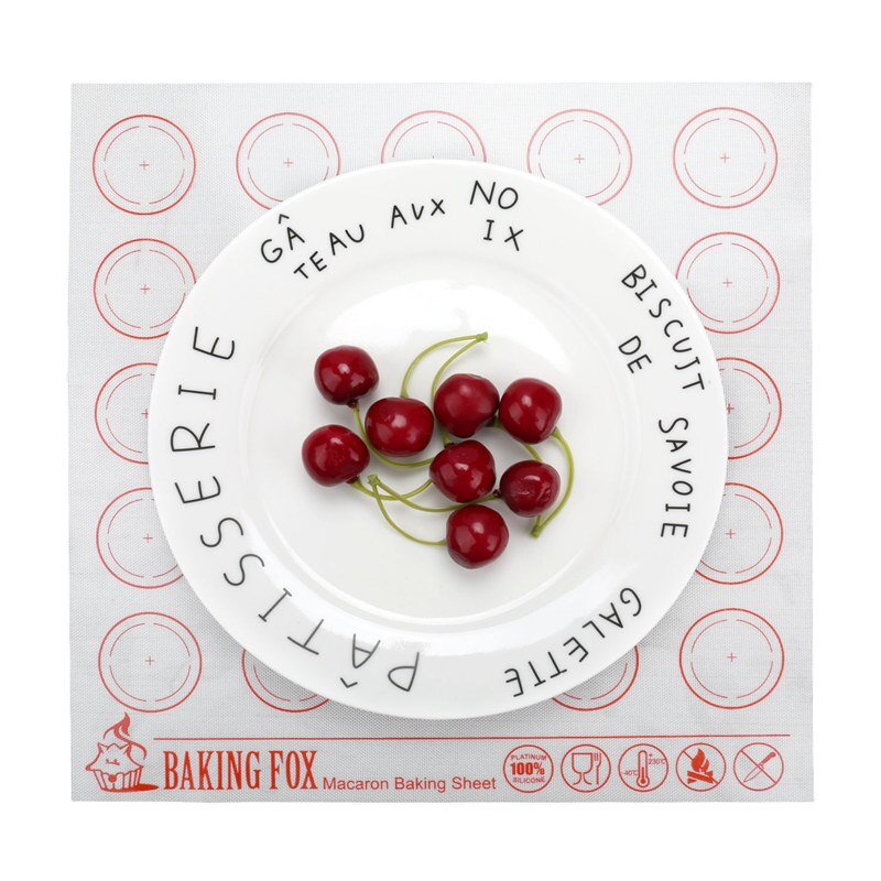 Alfombrilla de silicona para masa de 40x30cm, 44 círculos para horno de repostería, hoja para hornear Pasta, tapete antiadherente para herramientas de pastel