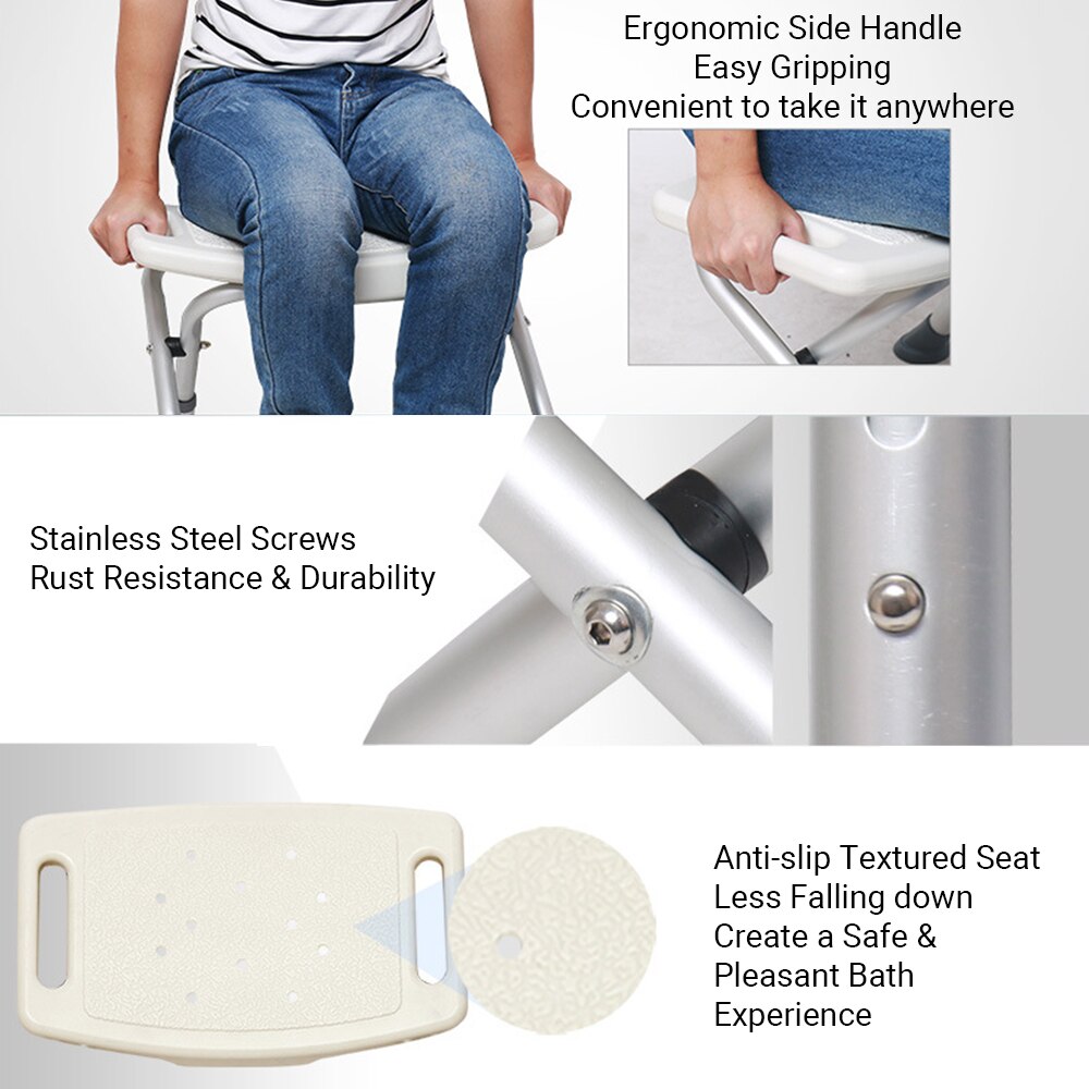 Bathroom and Shower Chair Foldable Elderly Folding... ??? Grandado