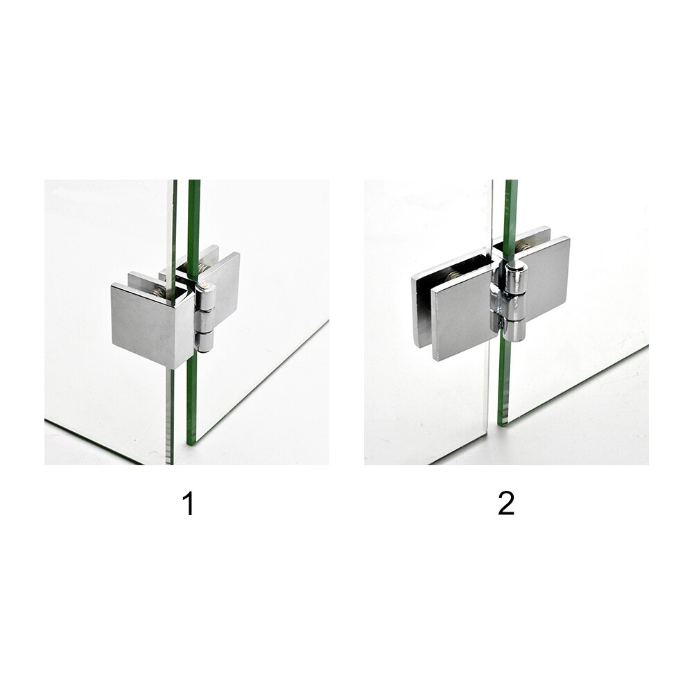 90 180 Degree Bathroom Easy Install Door Hinge Practical Furniture Cupboard Home Durable Glass Clamp Cabinet Zinc Bilateral Clip