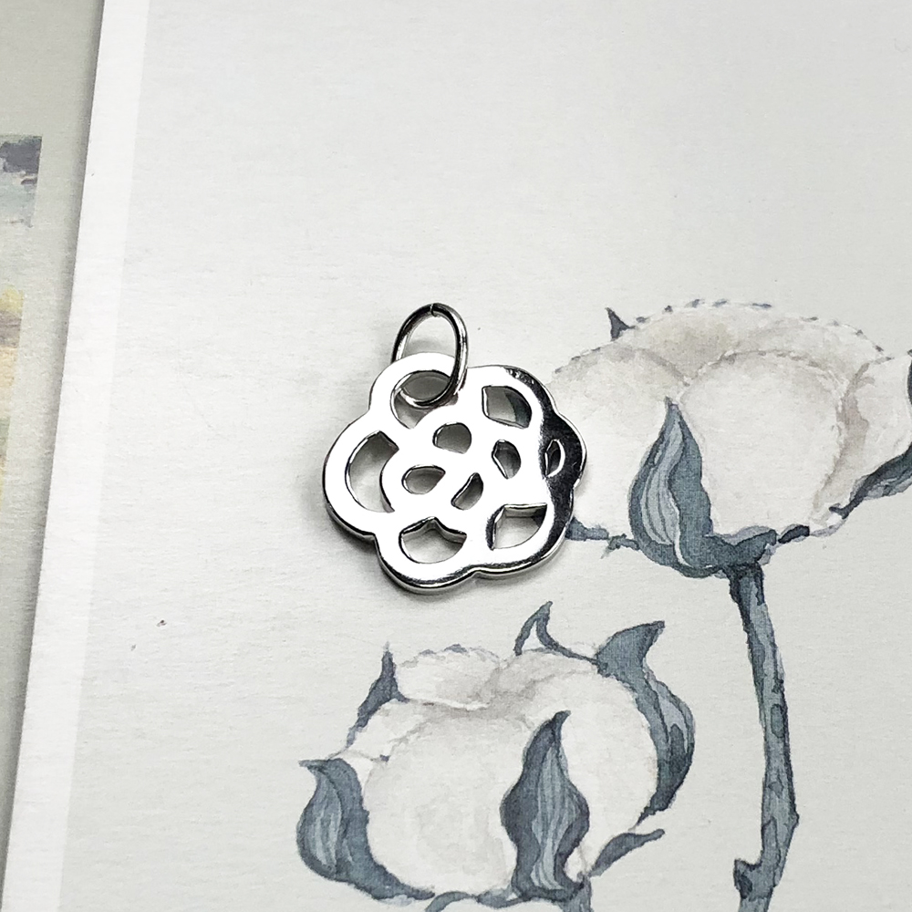 Anheng rose ornament merke glam 925 sterlingsølv smykker romantisk til kvinner