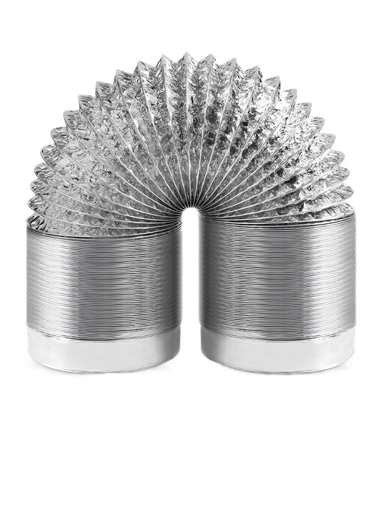 Kitchen range hood pipe exhaust pipe fittings, telescopic thickened aluminum foil hood pipe