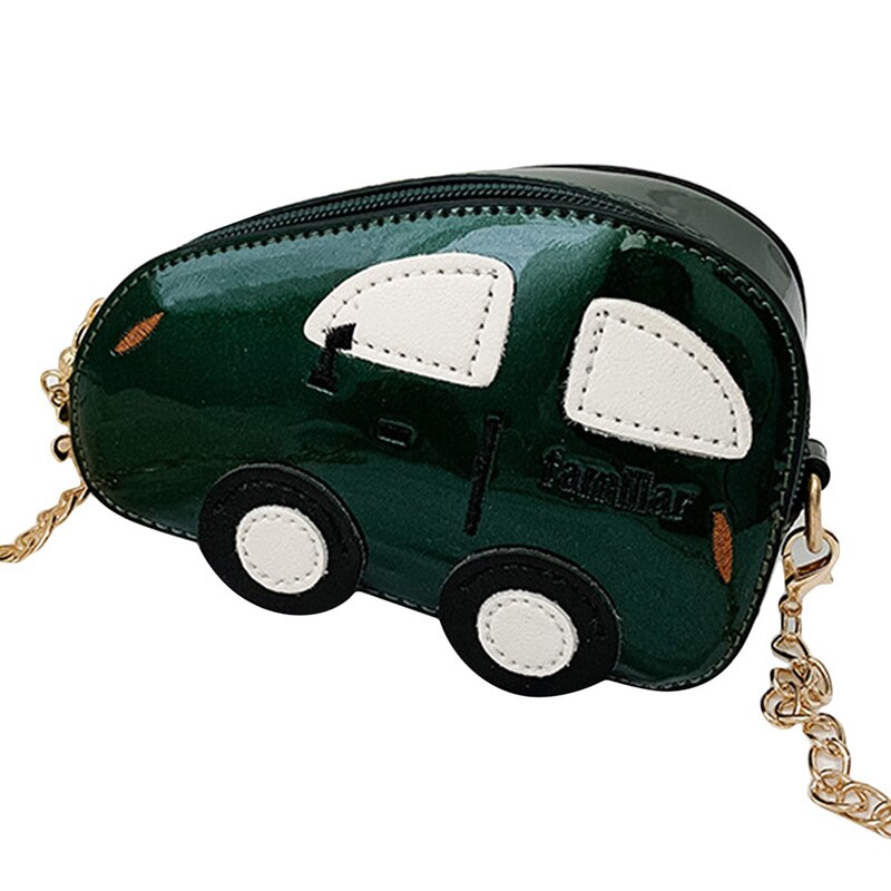 Mini sacs à bandoulière sac à bandoulière filles garçons voiture dessin animé sac à main portefeuille petit épaule sacs de rangement