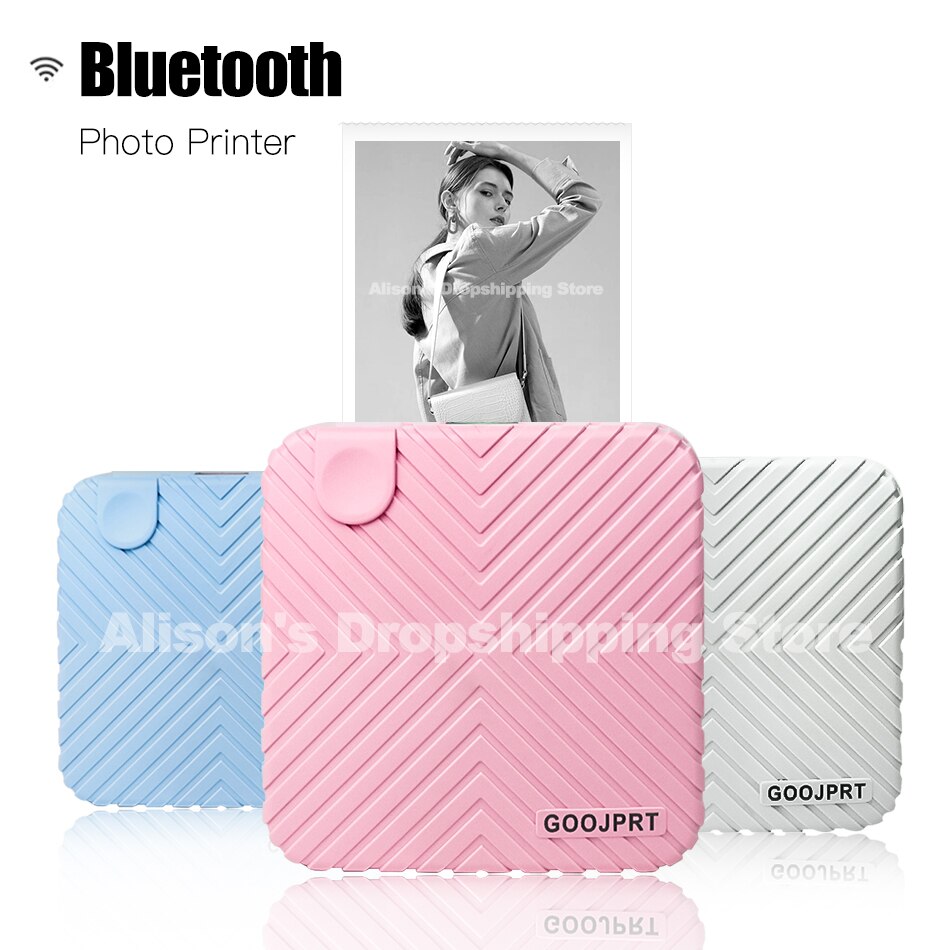 Mini Pocket Photo Printer Mobile phone Photo Printer Portable Handheld Printer for iOS and Android System for Kids Children