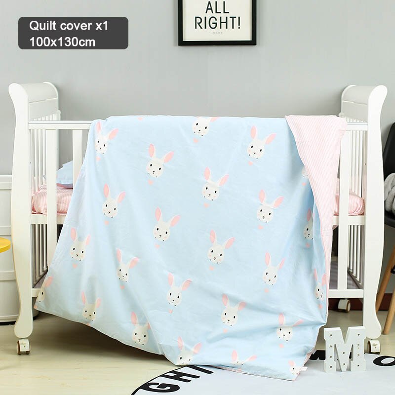 1pcs Baby Dekbedovertrek 130*100cm Cartoon Plaid Cover Pad Dots Dieren Milieubescherming Baby Beddengoed Ademend zachte: Chocolade