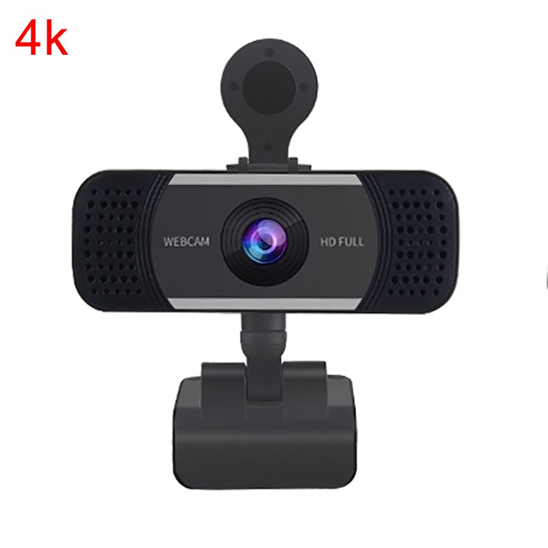 Cámara W18 4K con enfoque automático, Webcam de unidad libre USB con micrófono, HD, para conferencia en vivo, con cable USB: sliver 4K Auto Focus