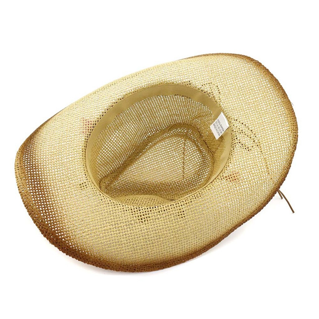 Hawcoar Straw Cowboy HAT Outback Western Mens Womens Cowboy Old West Hat Sun Hat шляпа Free Ship Z4
