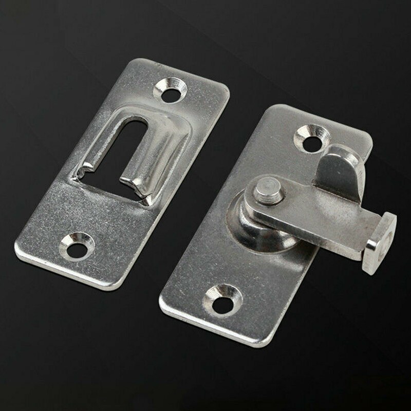 Right angle Door Lock Drawer Repair Replacement Tool Hasp Stainless Steel