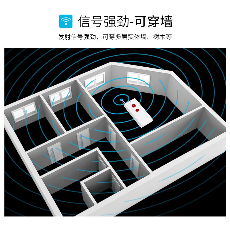 Bez baterii przemysłowy bezprzewodowy pilot zdalnego sterowania oświetlenie silnika pompy jednofazowy trójfazowy 220 / 380V o dużej mocy