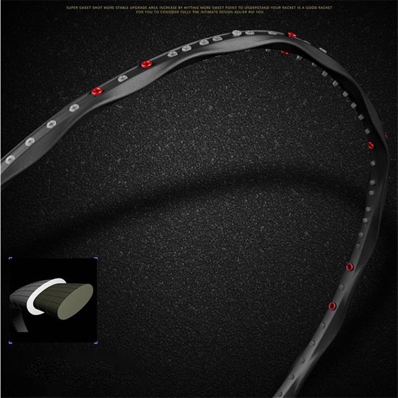 1pcs Ultralight Badminton Racket Carbon Badminton Racquet Carbon Fiber Grips Offensive Defensive Training Racket With Bag