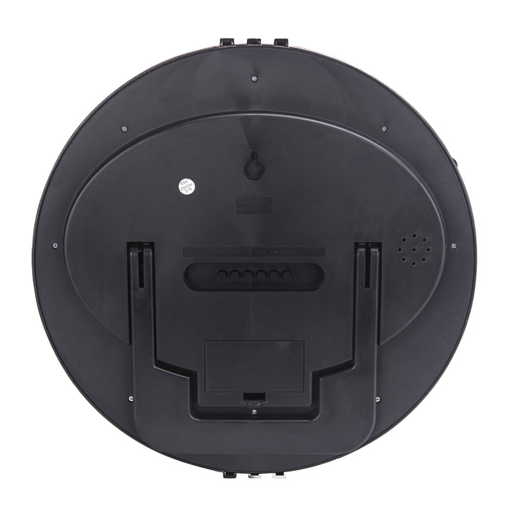 LED Large Display Digital Wall Desk Alarm Clock with Temperature and Humidity without Battery (Red)