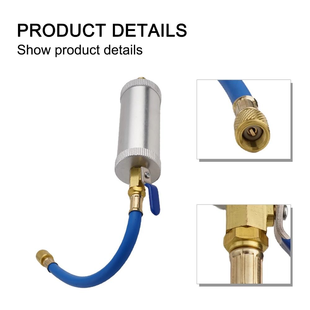 2Oz Capacity R134A Liquid Fuel Injector Convenient Efficient Car Air Conditioner Refiller Rational Sturdy