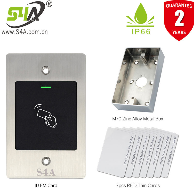 Embedded mounted RFID Card Reader 125KHZ Wiegand26 RFID Card Access Control Reader IP66 Waterproof access controller: E2 D