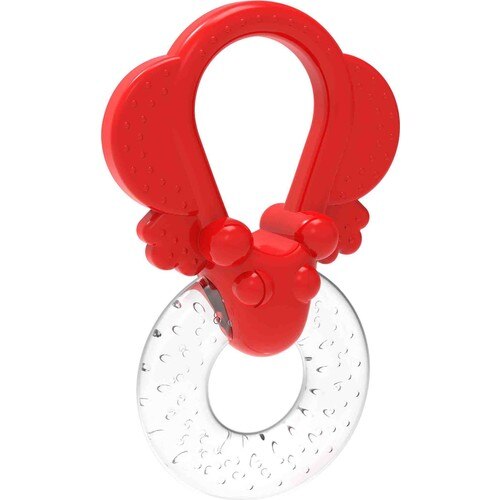 Rode Kikker Silicone Baby Tandjes Speelgoed, Bpa Gratis Silicone Bijtringen (Vriezer & Vaatwasmachinebestendig), met Te Houden Handgrepen