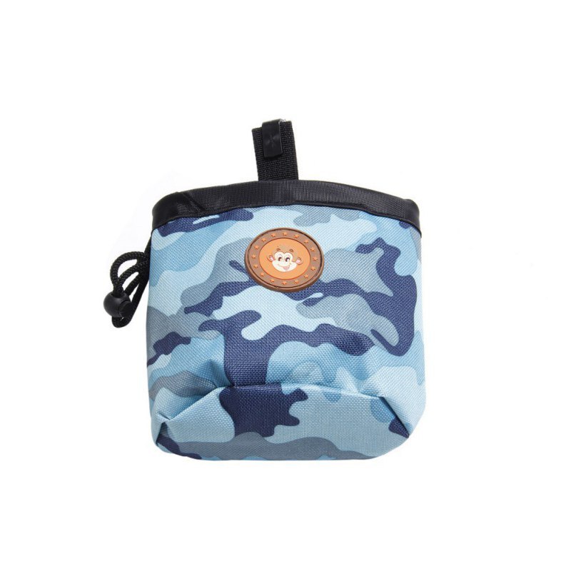 Dog Outdoor Training Pouch Waist Back Food Bag Dogs Snack Bag Pack Portable Dog Training Treat Bags Pet Oxford Camouflage: L