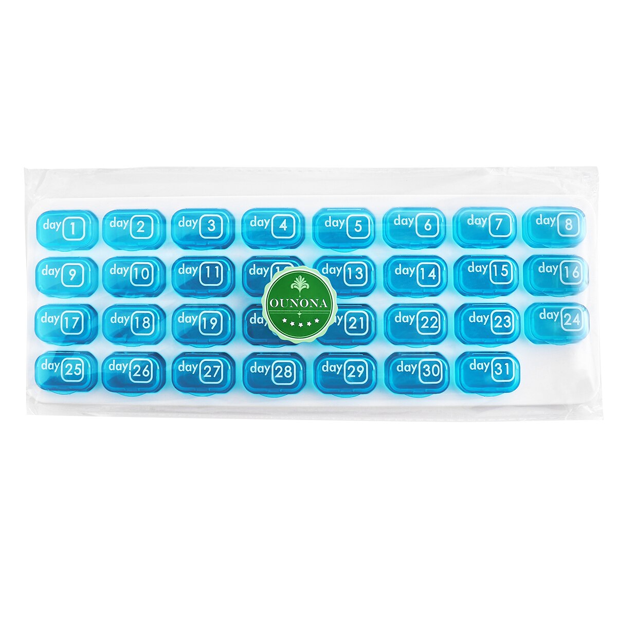 Medicine Tablet Storage Dispenser Monthly Pill Box 1PC Pill Box Organiser Small One Month 31 Day for Travel Business Daily Use