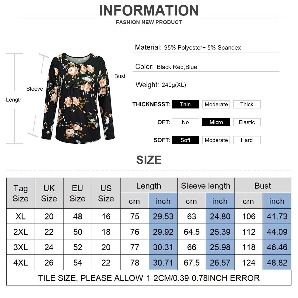 5XL Plus Size Women Clothing Plaid Print Long Sleeve Loose Tops Chubby Girls Floral Casual T-shirt Autumn Big size Tees