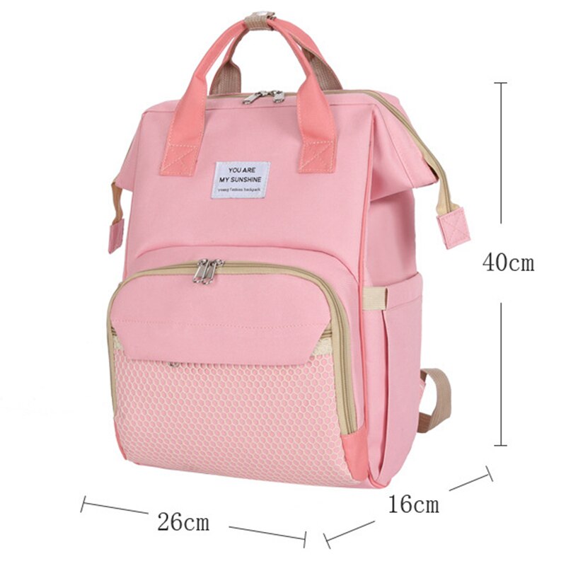 Mumie Mutterschaft Windel Tasche Kinderwagen Haken Große Kapazität Baby Windel Tasche Reise Rucksack Pflege Tasche Baby Pflege