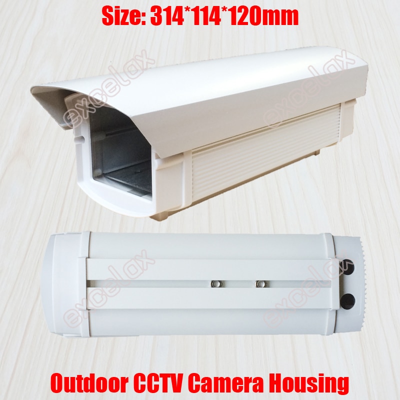 31.4 cm Lengte Outdoor Waterdichte CCTV Camera Behuizing Weerbestendige Aluminium Behuizing voor Veiligheid Zoom Box Body Bullet Camera