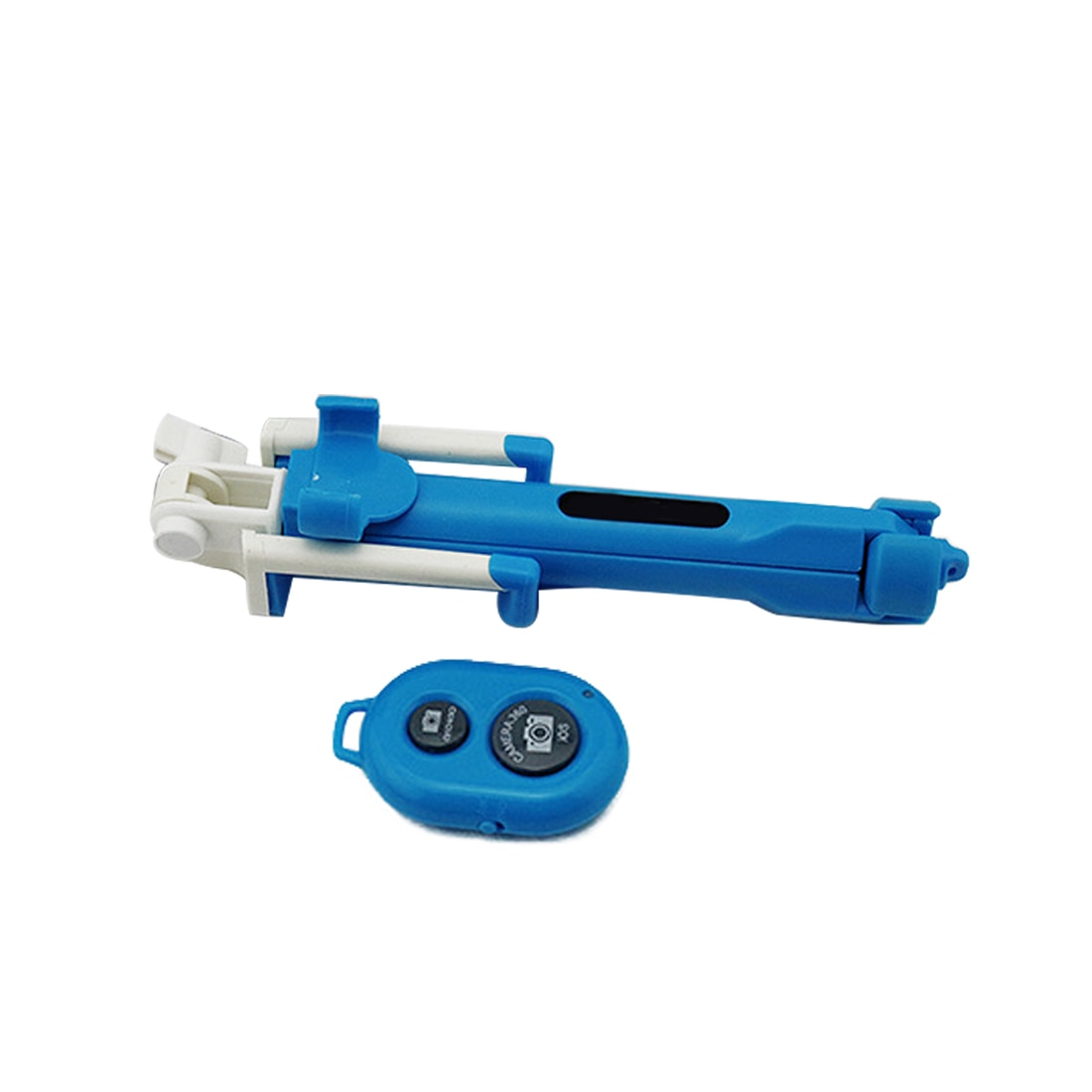 Etmakit Top Extendable Handheld Selfie Stick with Tripod Function Bluetooth Remote Shoot support for iphone and andriod: Blue