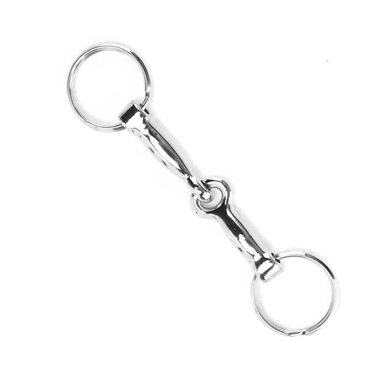 Snaffle Bits Keychain Zinc Alloy Pelham Keychain Single Connector Horse Bit Key Knot Horse Bits Keychain