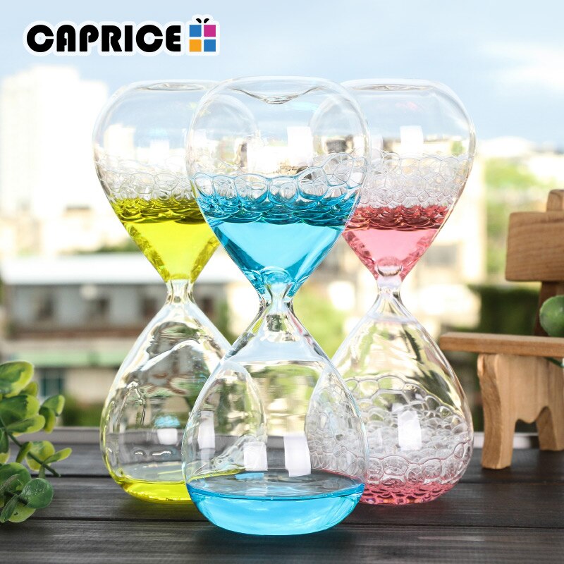 Vloeibare Druppel Zandloper Art Decoratieve Zandloper Sablier Liquide Bubble Woondecoratie Accessoires Ornamenten Thuis SL-QP