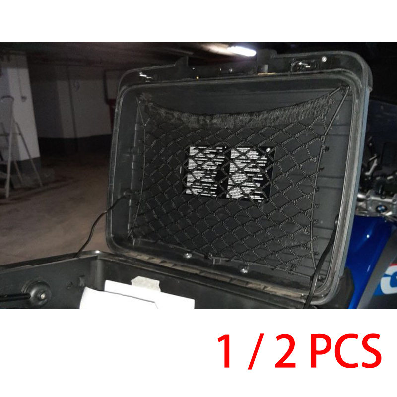 Til bmw  f650 f700 gs f750gs opbevaringsorganisator trunk mesh aluminium kufferter lastnet holder  f800gs r850gs r1200gs r1250gs