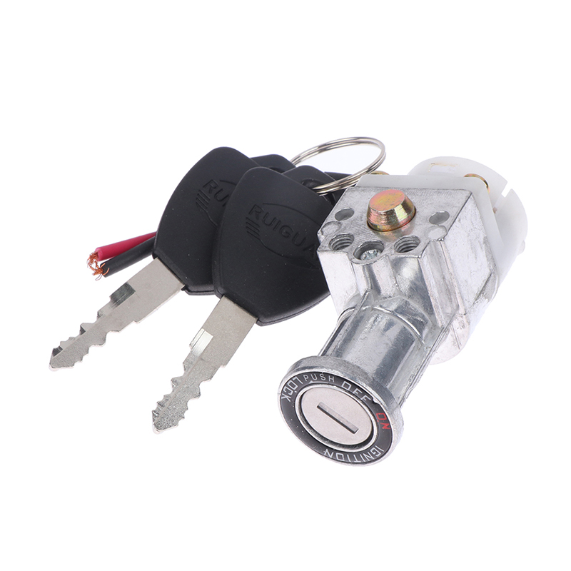 Bigger Head Type Electric Bicycle Ignition On/Off Key Switch Heavy Load E-bike Li-ion Battery Casing Lock: Default Title