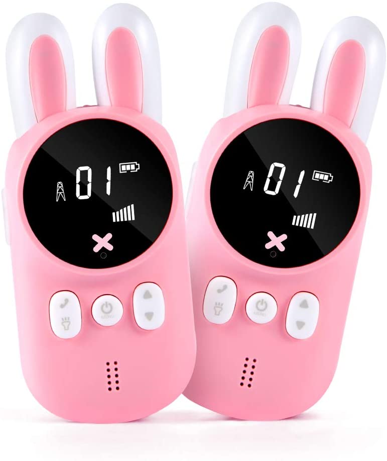 Walkie Talkie Kids 2pcs Two Way Radio Portable Mini Two-Way Radio Station Children /Family Use/Camping 3M