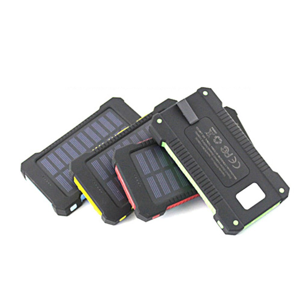 10000 mah schokbestendige mobiele telefoon batterijlader externe powerbank voeding voor smartphone met led-lampje