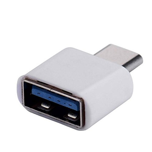 Usb para c tipo conversor adaptador usb carregador direto telefone android usb 2.0 adaptador otg: WHITE