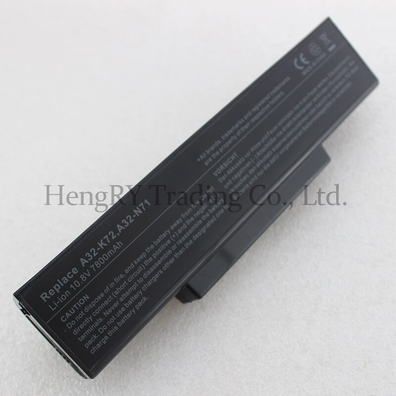 9Cell battery for Asus A32-K72 A32-N71 K72DR K72 battery for laptop Asus K72D K72F K72JR K73 K73SV K73S K73E N73SV battery