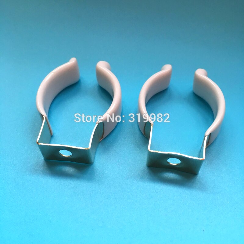 50 PCS T10 PVC U Clip Wedge Tube Lamp Base Strong Holder Connector Metal with White Cover surface for LED Fluorescent Light
