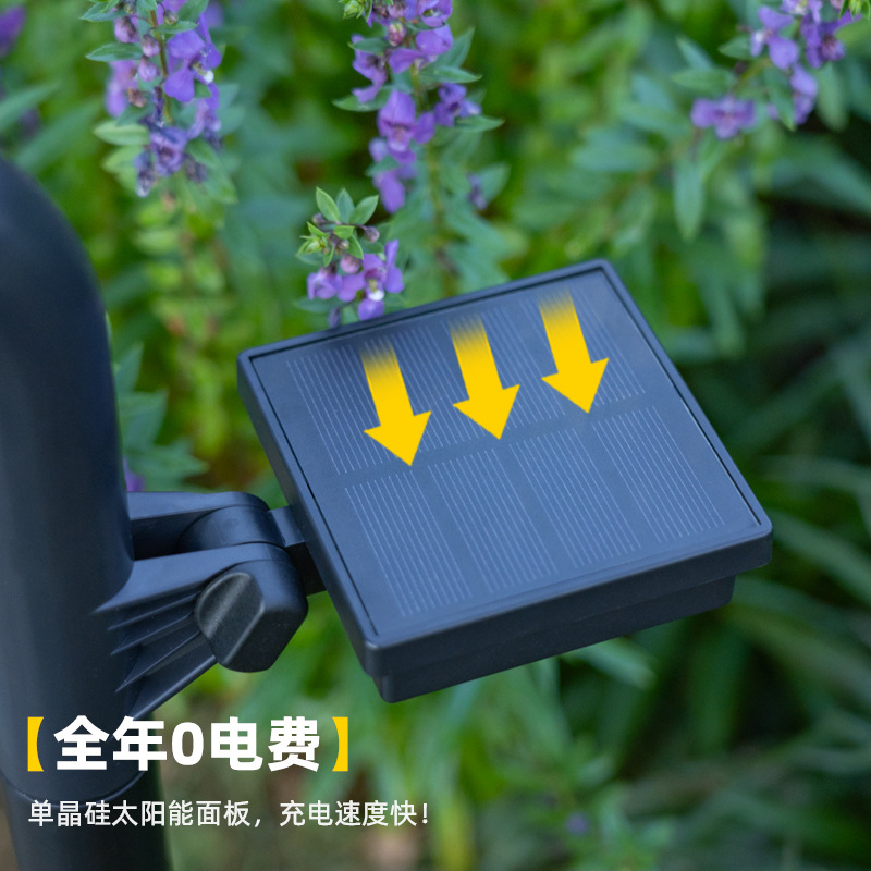 Zonne-gazonverlichting, buitentuindecoratie, vloerlampen op zonne-energie, wegverlichting, zonne-spots