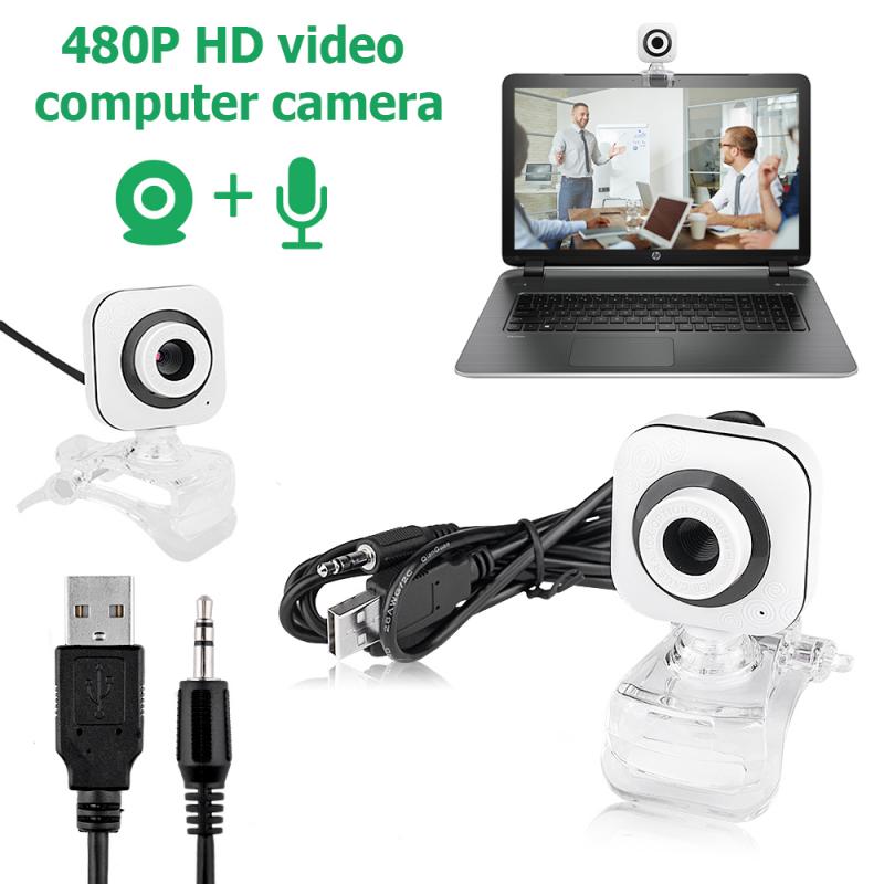 Nouvelle caméra HD sans lecteur USB Webcam pince Web Cam Microphone intégré pour ordinateur de bureau Webcam de conférence de diffusion en direct